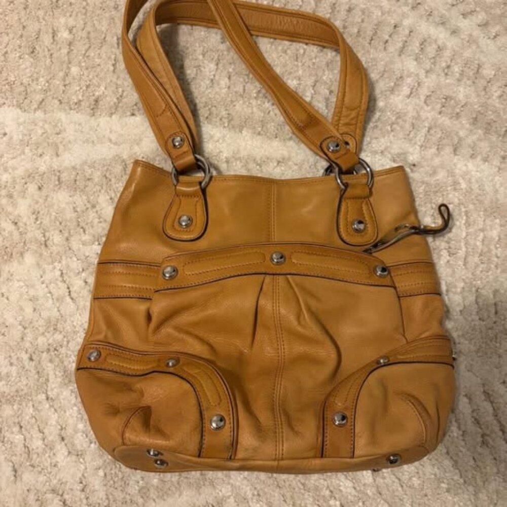Leather Hobo Shoulder Bag